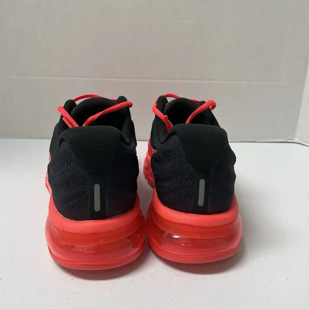 Nike Air Max 2017 Bright Crimson 849559 600 Size 9.5 Red Black Low Top Sneakers